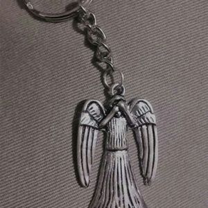 Weeping angel keychain
